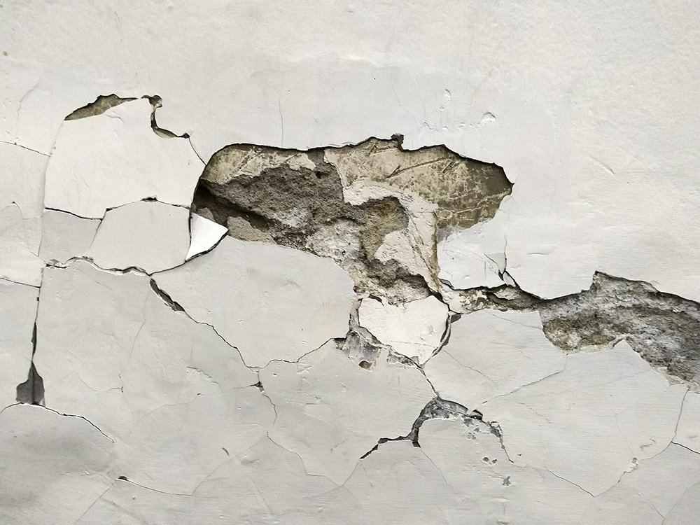 Degrado dell&rsquo;intonaco e patologie edilizie su una muratura